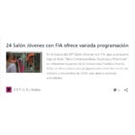 24 Salón Jóvenes con FIA ofrece variada programación – Revista ESTILO